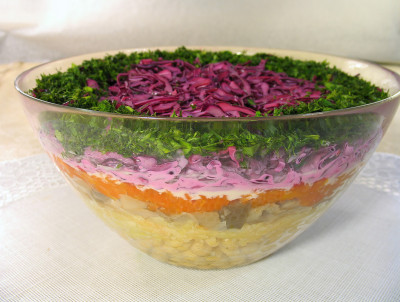Салат из капусты зимний рецепт с фото