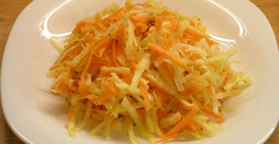 салат из сельдерея и моркови