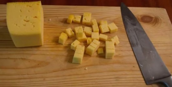 сыр, нарезка, кубики 