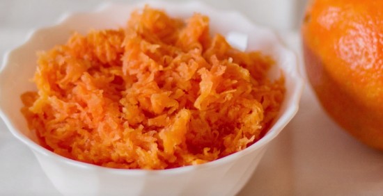 Салат из свежей моркови с апельсином