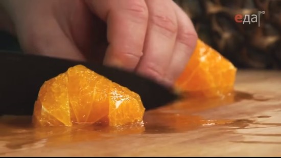 Нарезаем апельсин